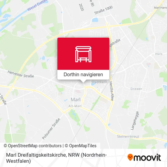 Marl Dreifaltigskeitskirche Karte