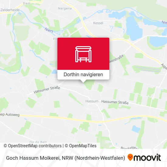 Goch Hassum Molkerei Karte