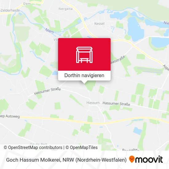 Goch Hassum Molkerei Karte