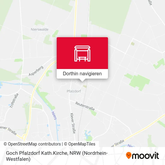 Goch Pfalzdorf Kath.Kirche Karte