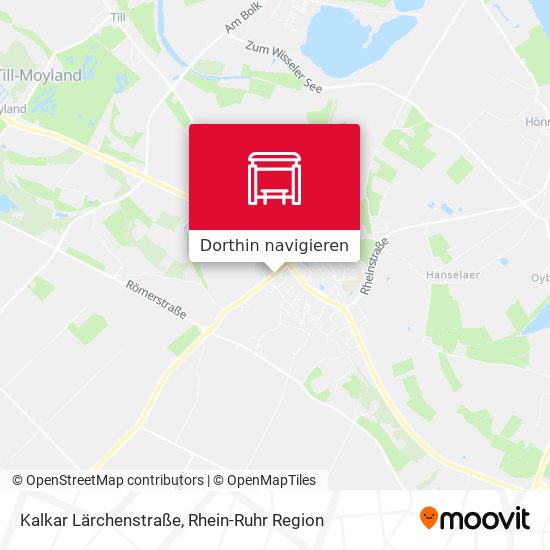 Kalkar Lärchenstraße Karte