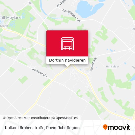 Kalkar Lärchenstraße Karte