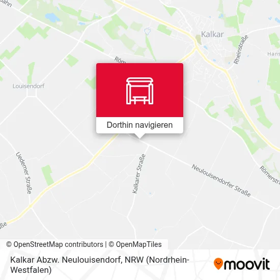 Kalkar Abzw. Neulouisendorf Karte