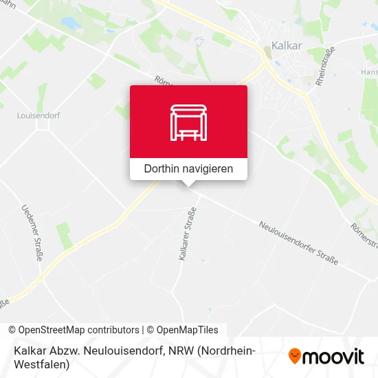 Kalkar Abzw. Neulouisendorf Karte