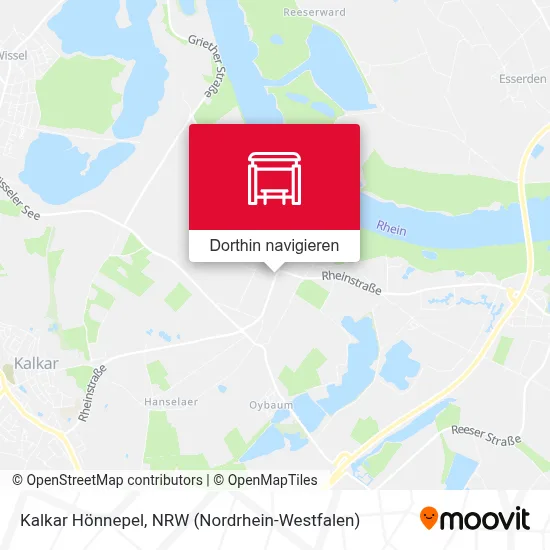 Kalkar Hönnepel Karte