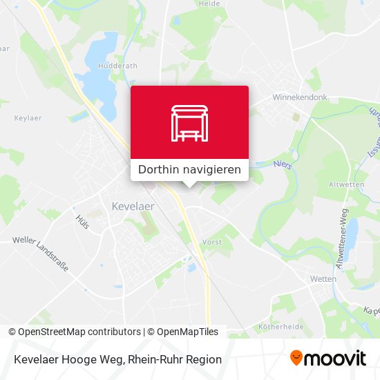 Kevelaer Hooge Weg Karte