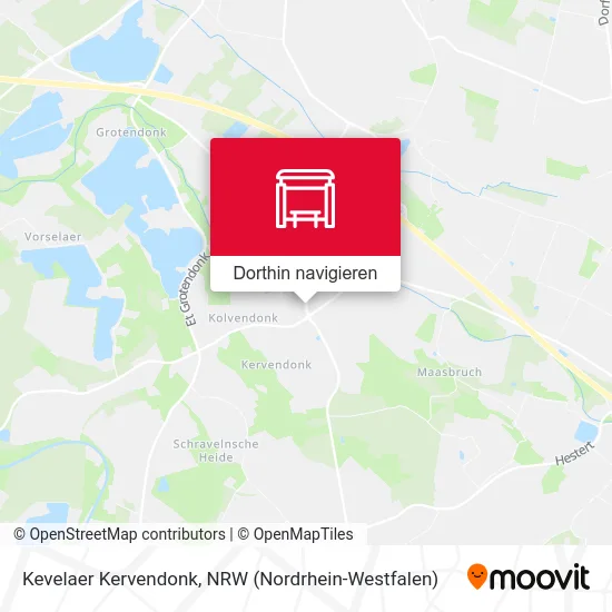 Kevelaer Kervendonk Karte