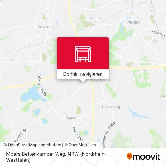 Moers Bettenkamper Weg Karte