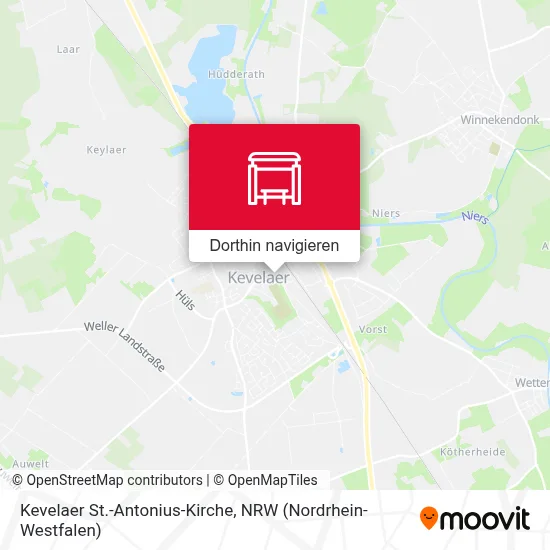 Kevelaer St.-Antonius-Kirche Karte