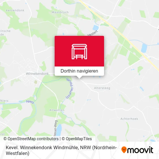 Kevel. Winnekendonk Windmühle Karte