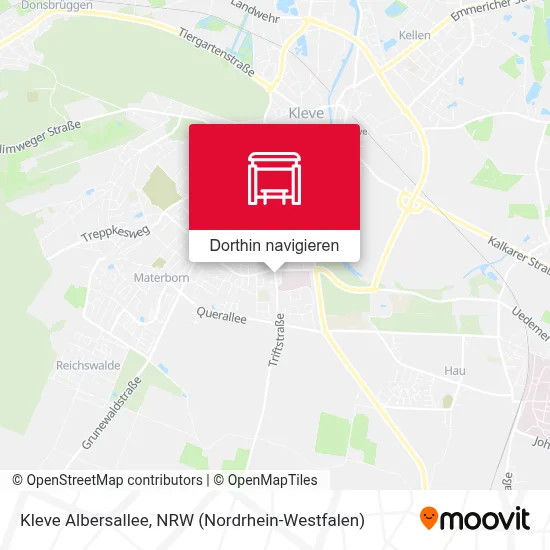 Kleve Albersallee Karte