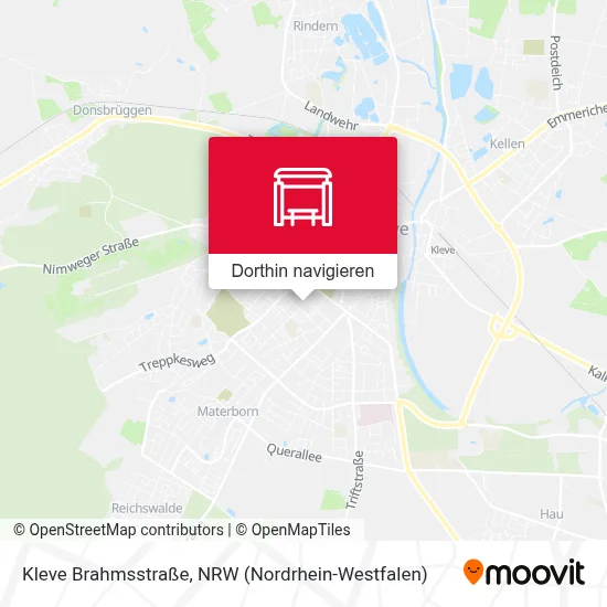 Kleve Brahmsstraße Karte