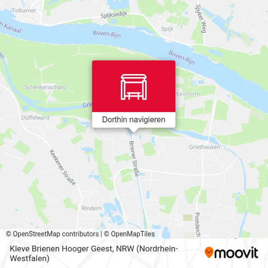 Kleve Brienen Hooger Geest Karte