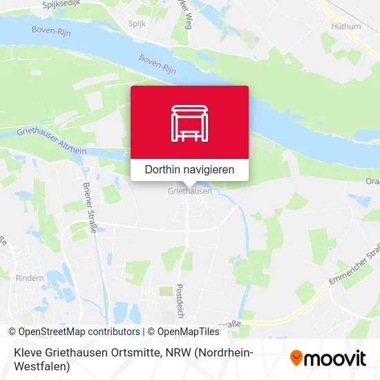 Kleve Griethausen Ortsmitte Karte