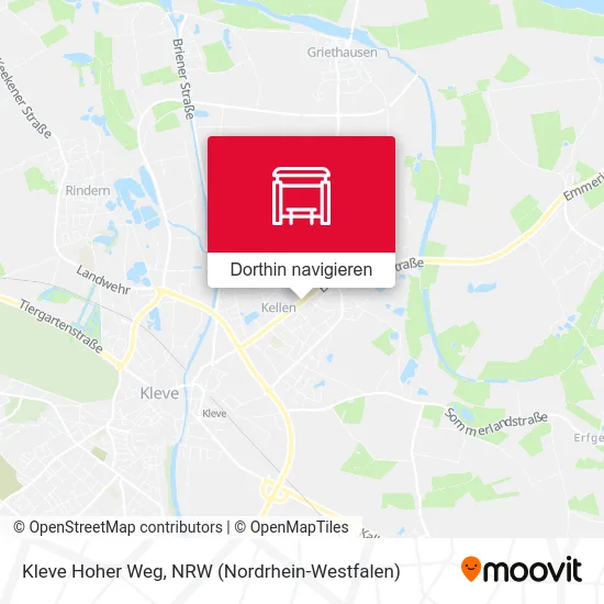 Kleve Hoher Weg Karte