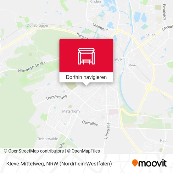 Kleve Mittelweg Karte