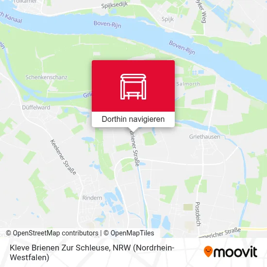 Kleve Brienen Zur Schleuse Karte
