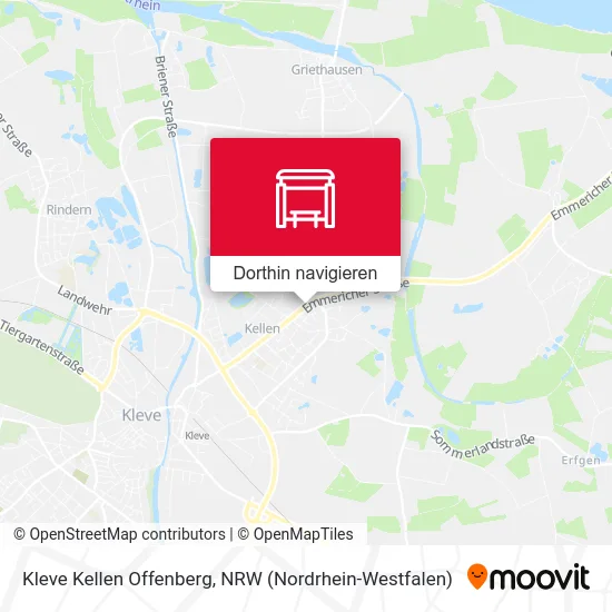 Kleve Kellen Offenberg Karte
