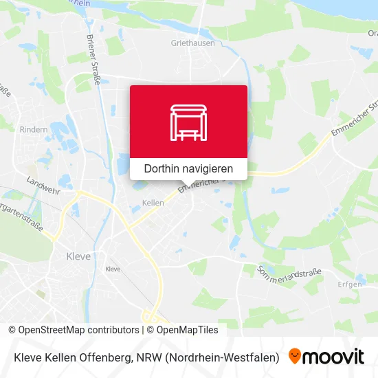 Kleve Kellen Offenberg Karte