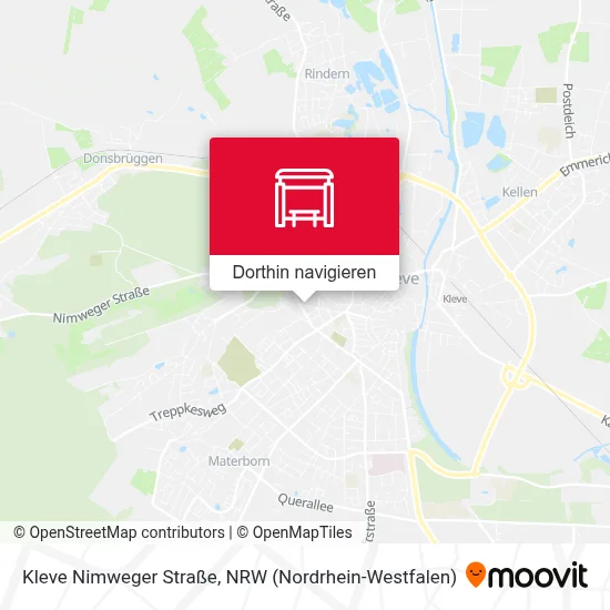Kleve Nimweger Straße Karte