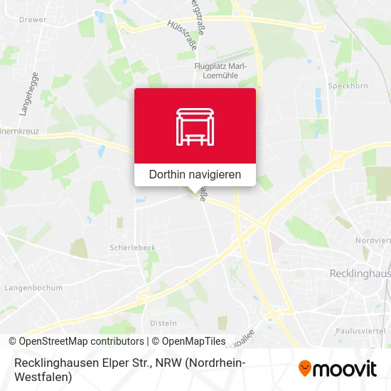 Recklinghausen Elper Str. Karte