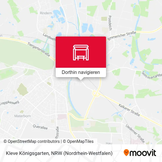 Kleve Königsgarten Karte