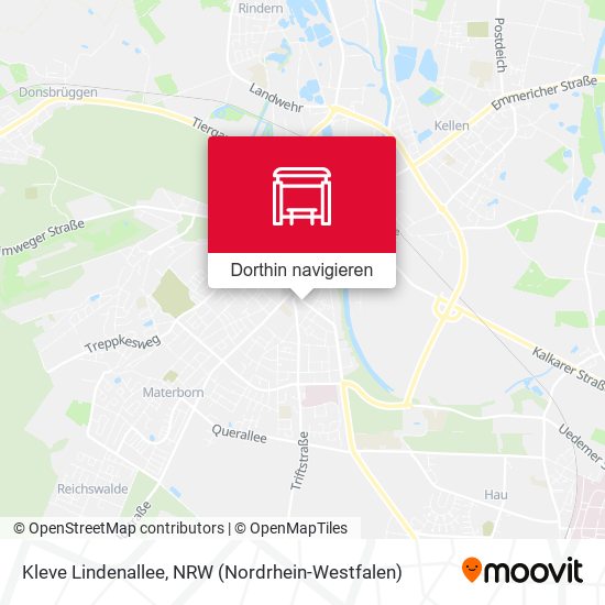 Kleve Lindenallee Karte