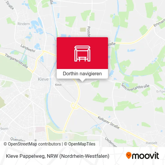 Kleve Pappelweg Karte