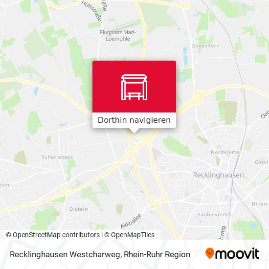 Recklinghausen Westcharweg Karte