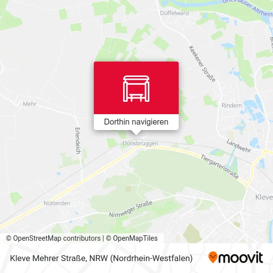 Kleve Mehrer Straße Karte