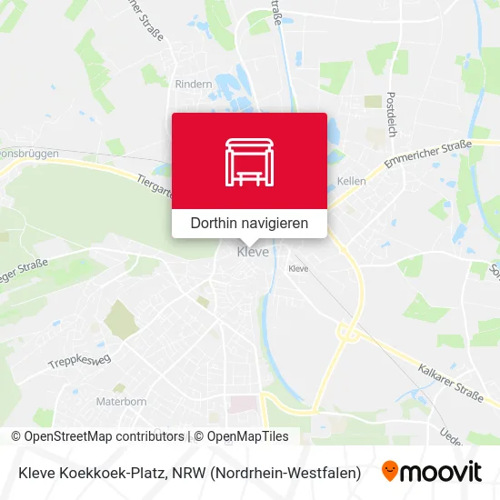 Kleve Koekkoek-Platz Karte