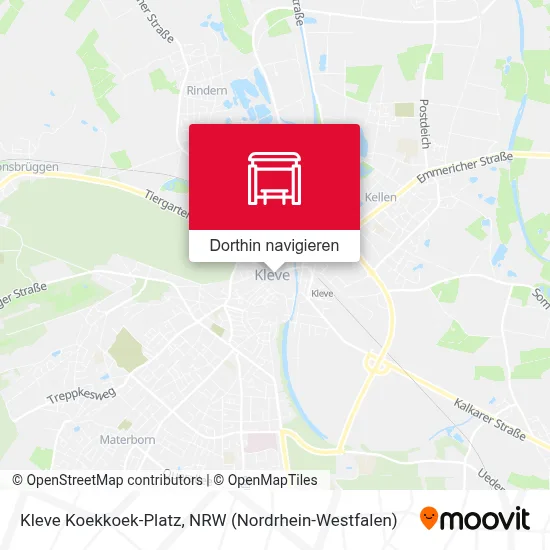 Kleve Koekkoek-Platz Karte