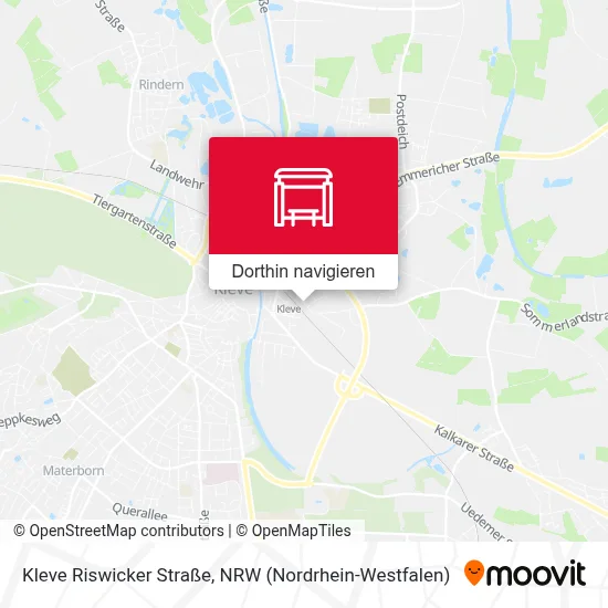 Kleve Riswicker Straße Karte