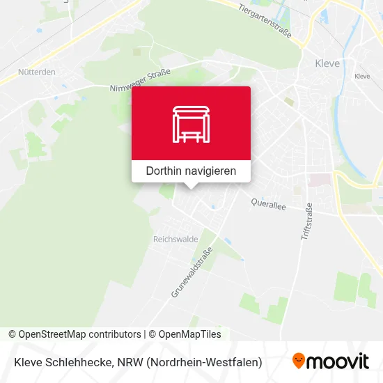 Kleve Schlehhecke Karte