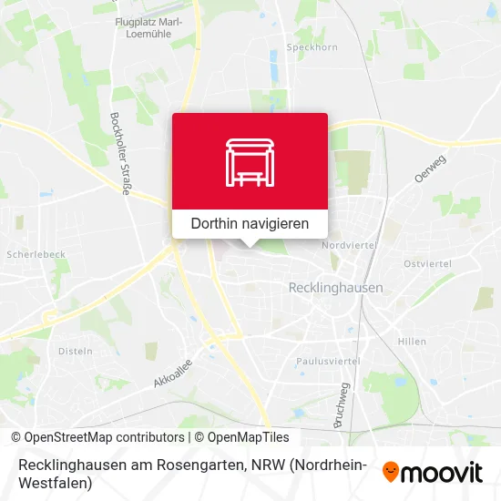 Recklinghausen am Rosengarten Karte