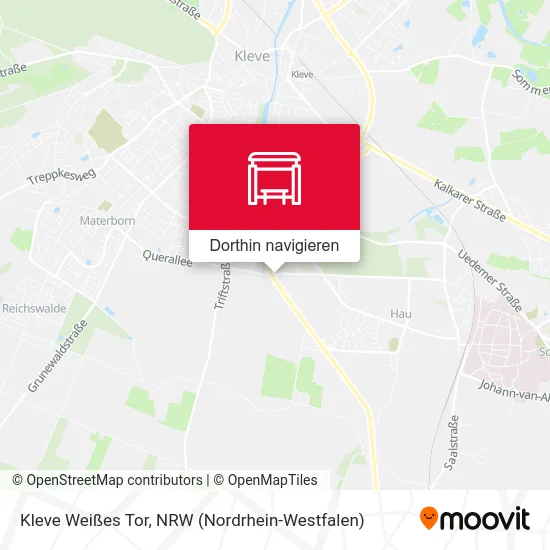 Kleve Weißes Tor Karte