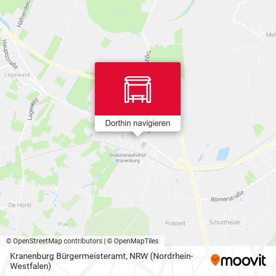 Kranenburg Bürgermeisteramt Karte