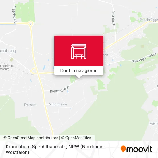 Kranenburg Spechtbaumstr. Karte