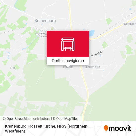 Kranenburg Frasselt Kirche Karte