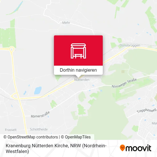Kranenburg Nütterden Kirche Karte