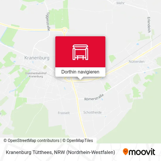 Kranenburg Tütthees Karte