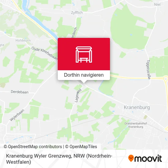 Kranenburg Wyler Grenzweg Karte
