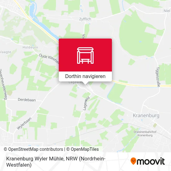 Kranenburg Wyler Mühle Karte