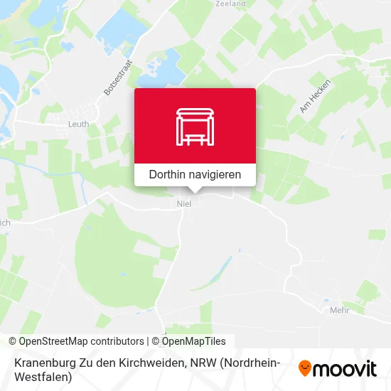 Kranenburg Zu den Kirchweiden Karte
