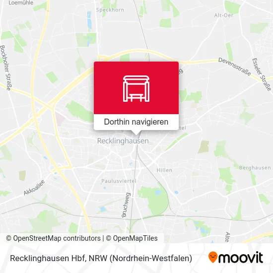 Recklinghausen Hbf Karte