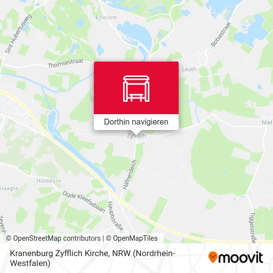 Kranenburg Zyfflich Kirche Karte