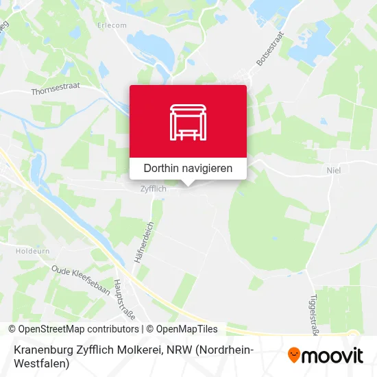 Kranenburg Zyfflich Molkerei Karte
