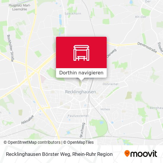 Recklinghausen Börster Weg Karte