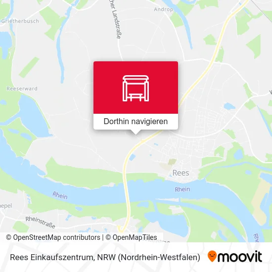 Rees Einkaufszentrum Karte