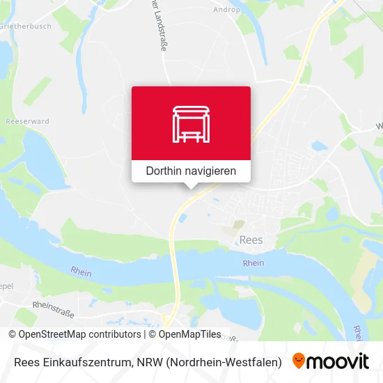 Rees Einkaufszentrum Karte